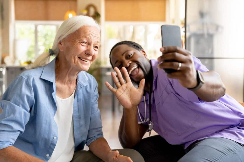 staying connected with family