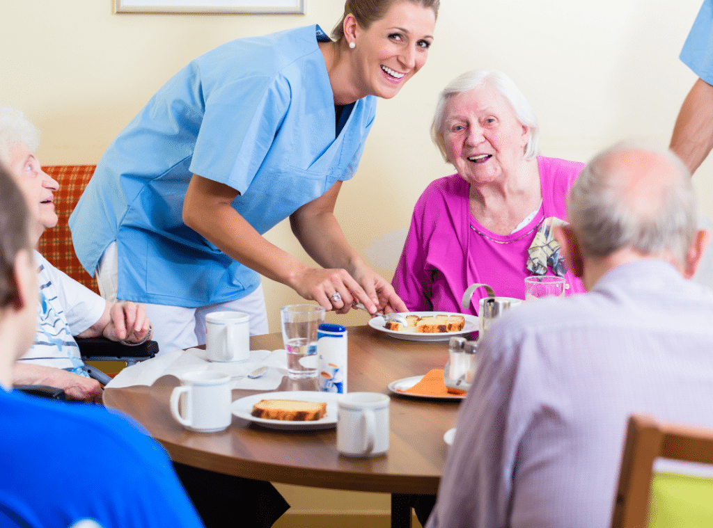 working in a nursing home