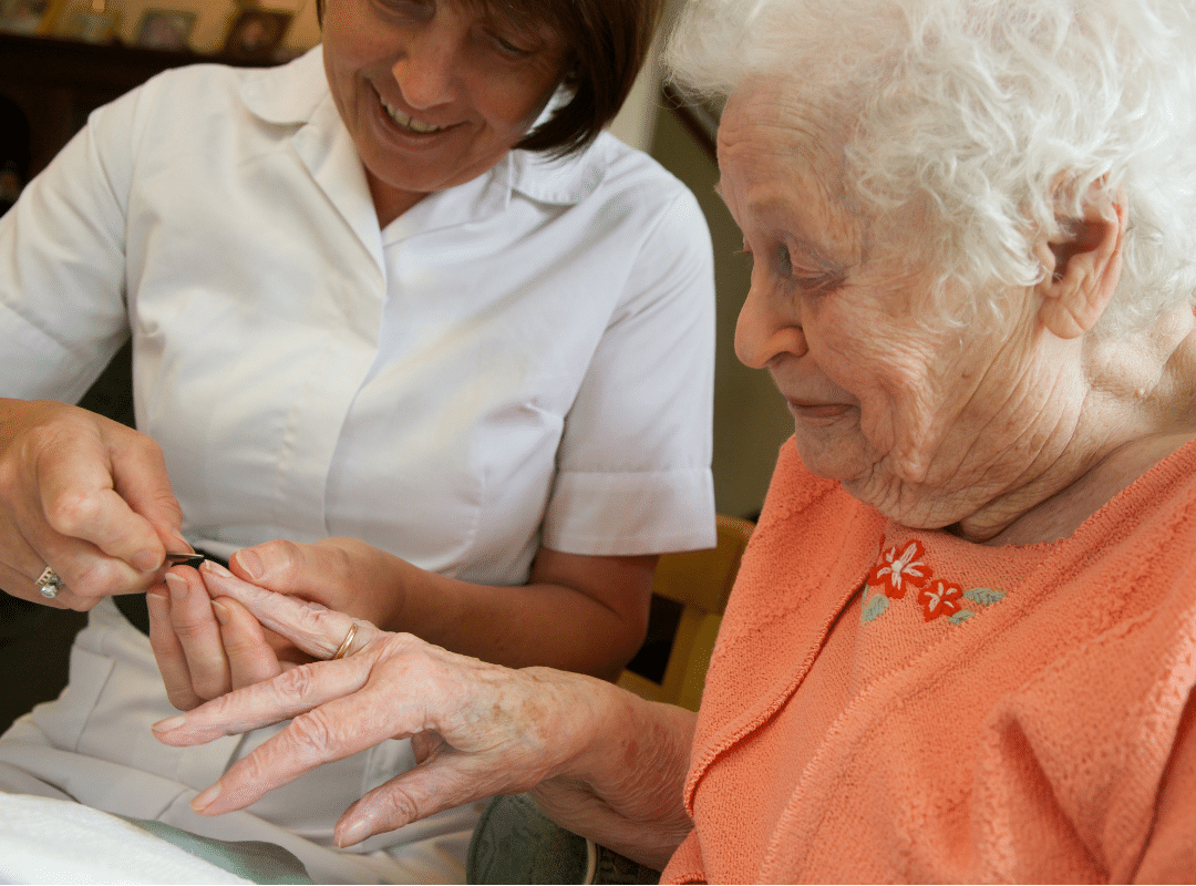 elderly nail care