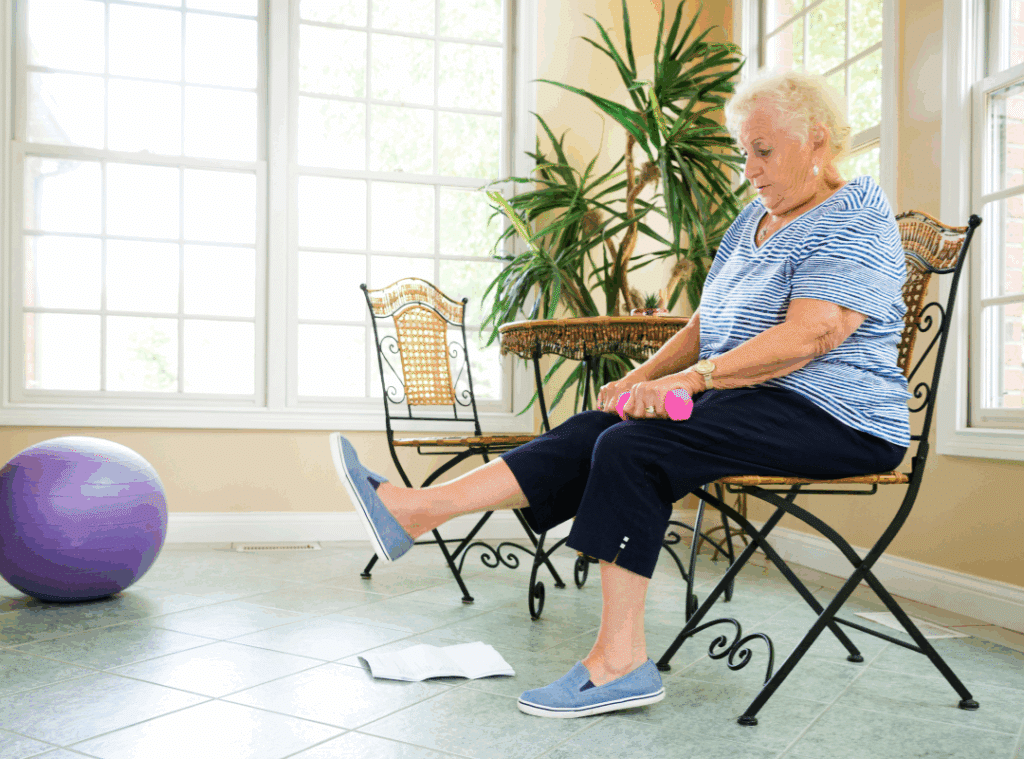 elderly leg exercises