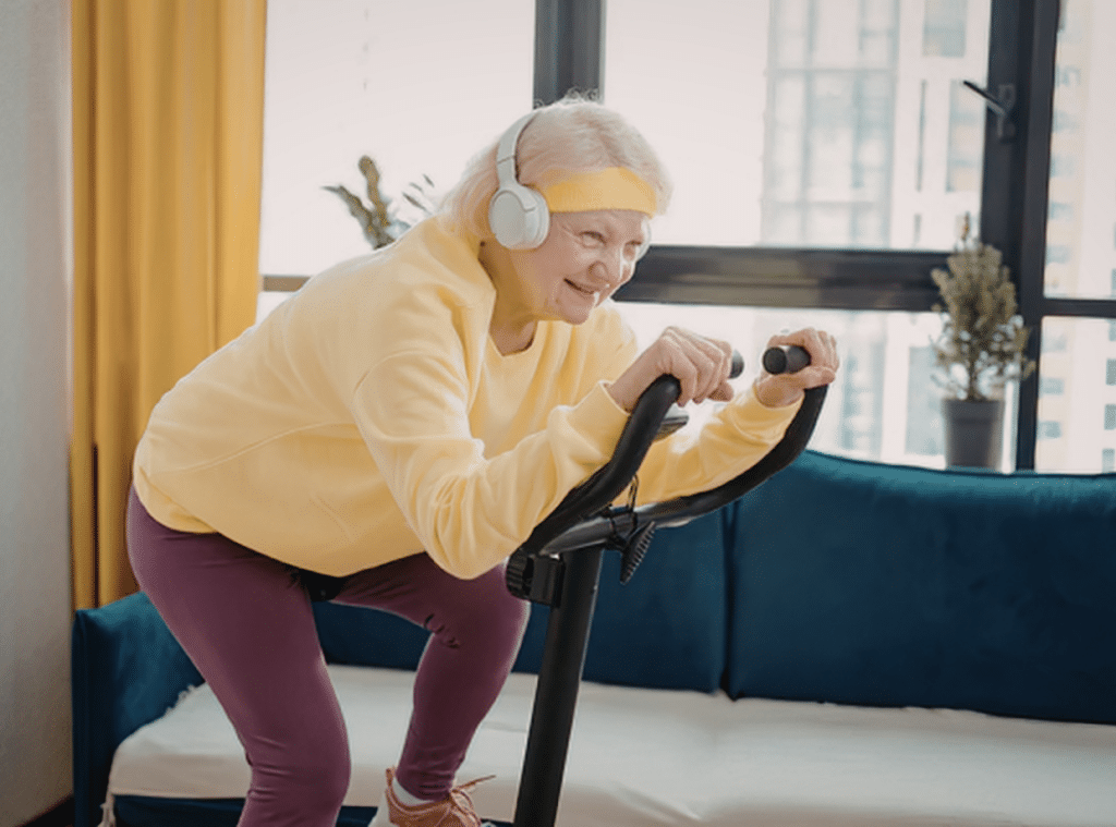 stationary bike workout for seniors