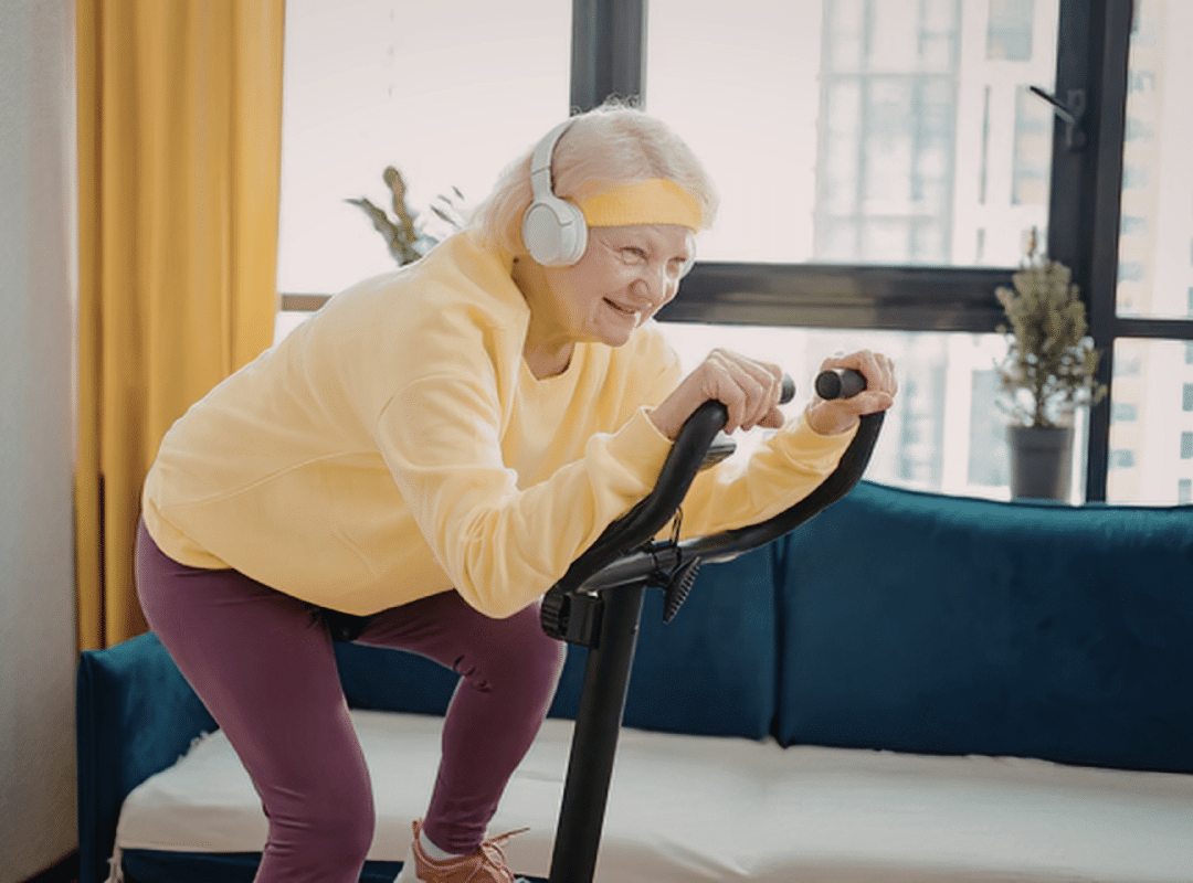 stationary bike workout for seniors